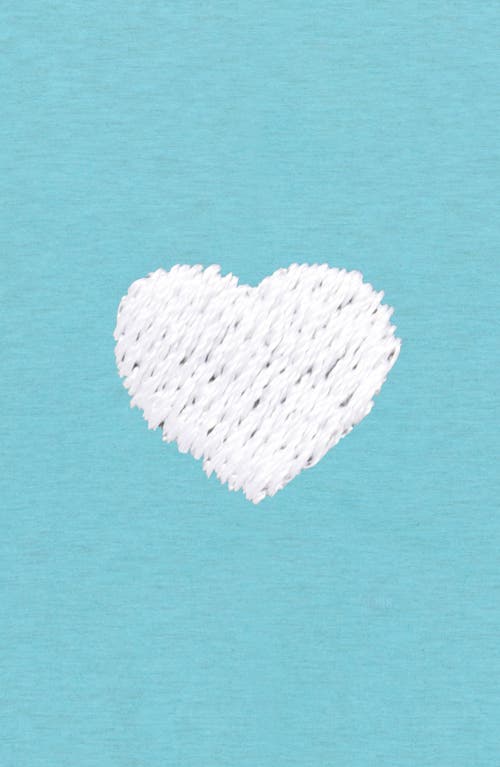 Dalix Womens Lil Heart Midweight Hooded Sweatshirt In Blue