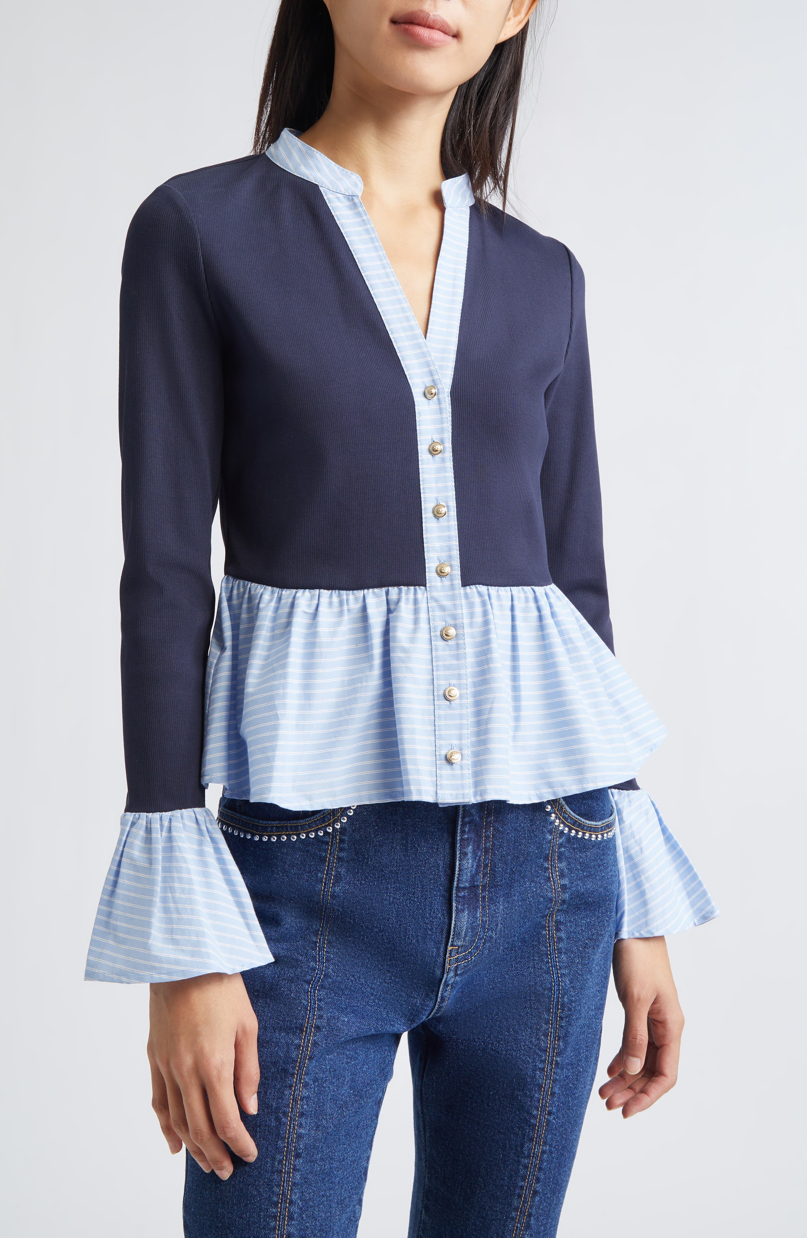 Skai Mixed Media Top