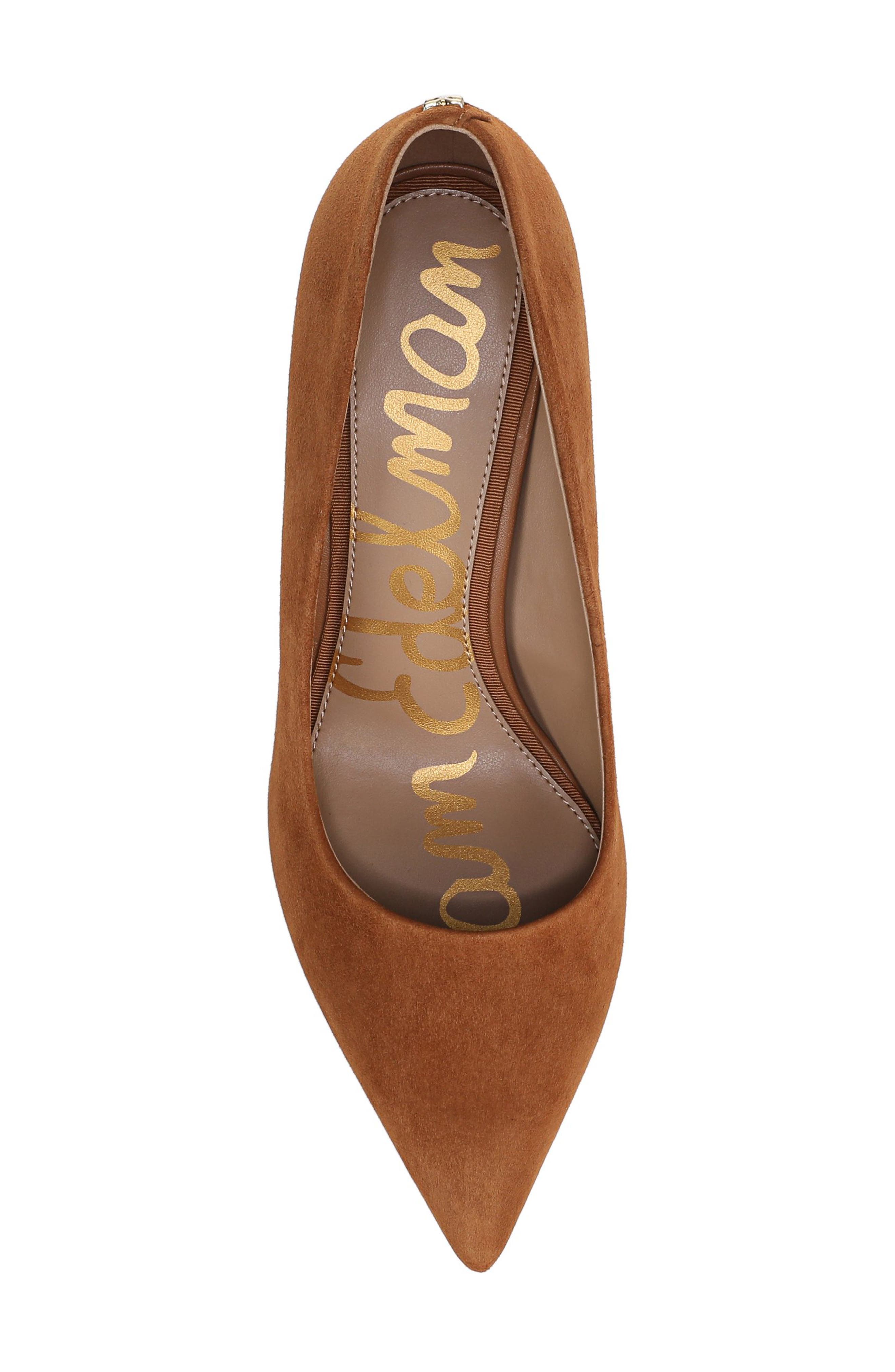 Sam Edelman Vienna Pointed Toe Pump, Alternate, color, Frontier Brown