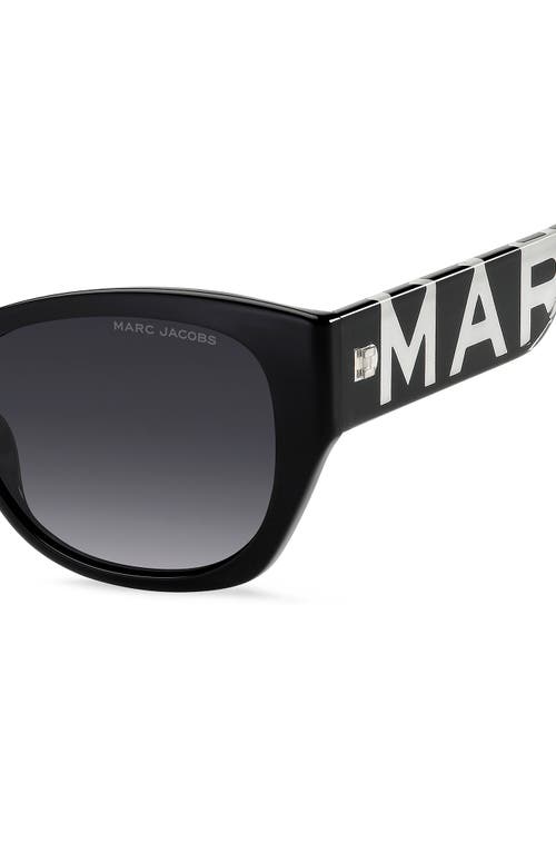 Marc Jacobs 807s Acetate Rectangle Sunglasses In Black/dark Grey