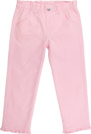 RuffleButts Kids' Ruffle Straight Leg Jeans