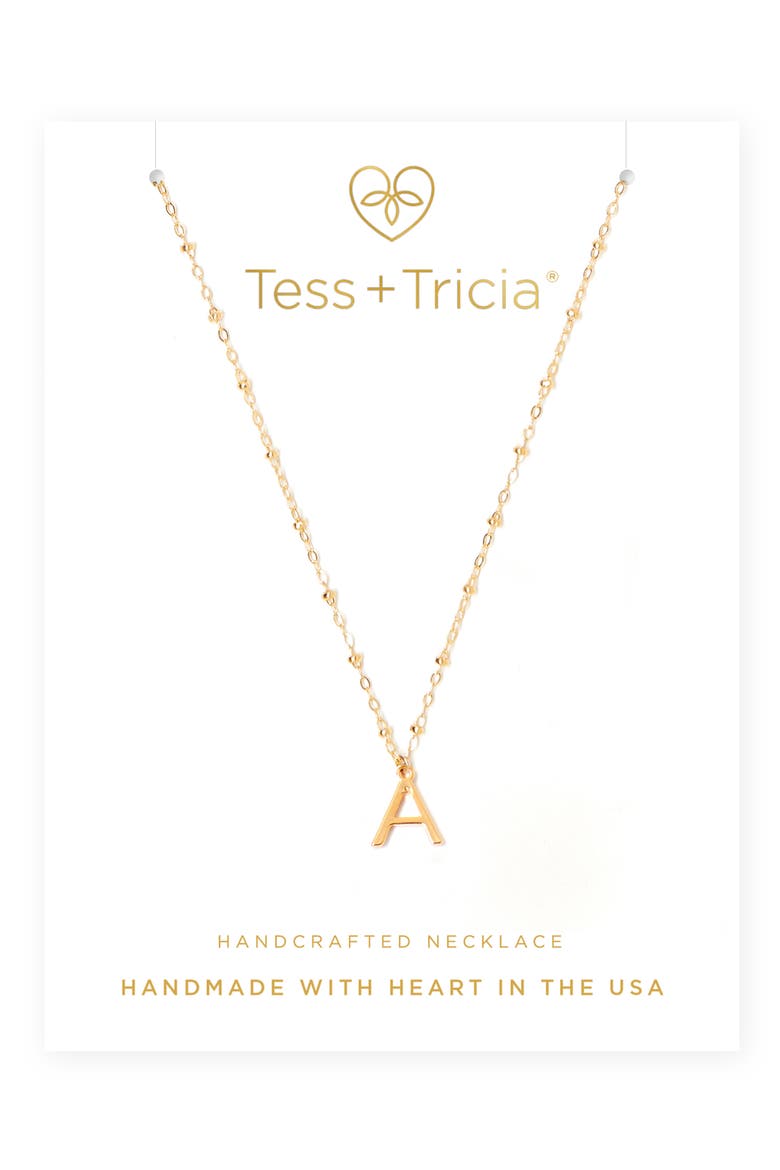 Initial Pendant Necklace, Alternate, color, GOLD A