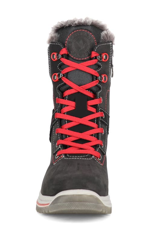 Santana Canada May Waterproof Winter Boot In Black Red
