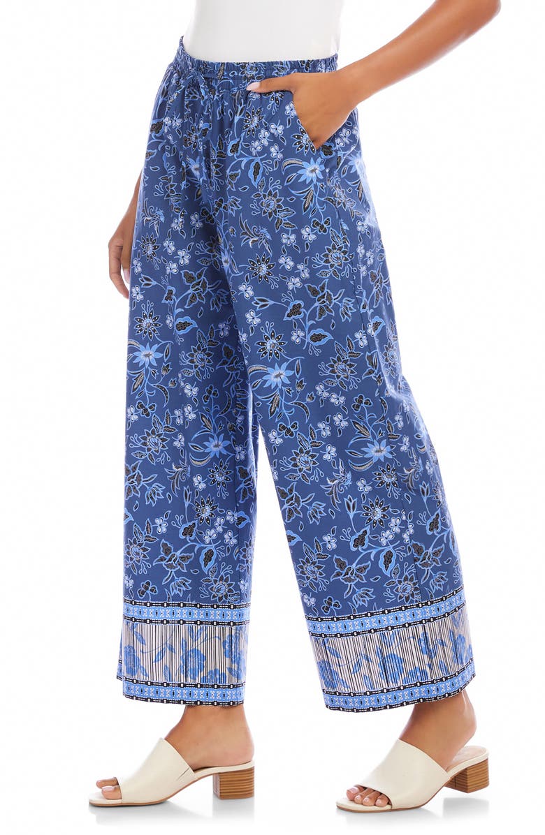 Karen Kane Crop Cotton Drawstring Pants, Alternate, color,
