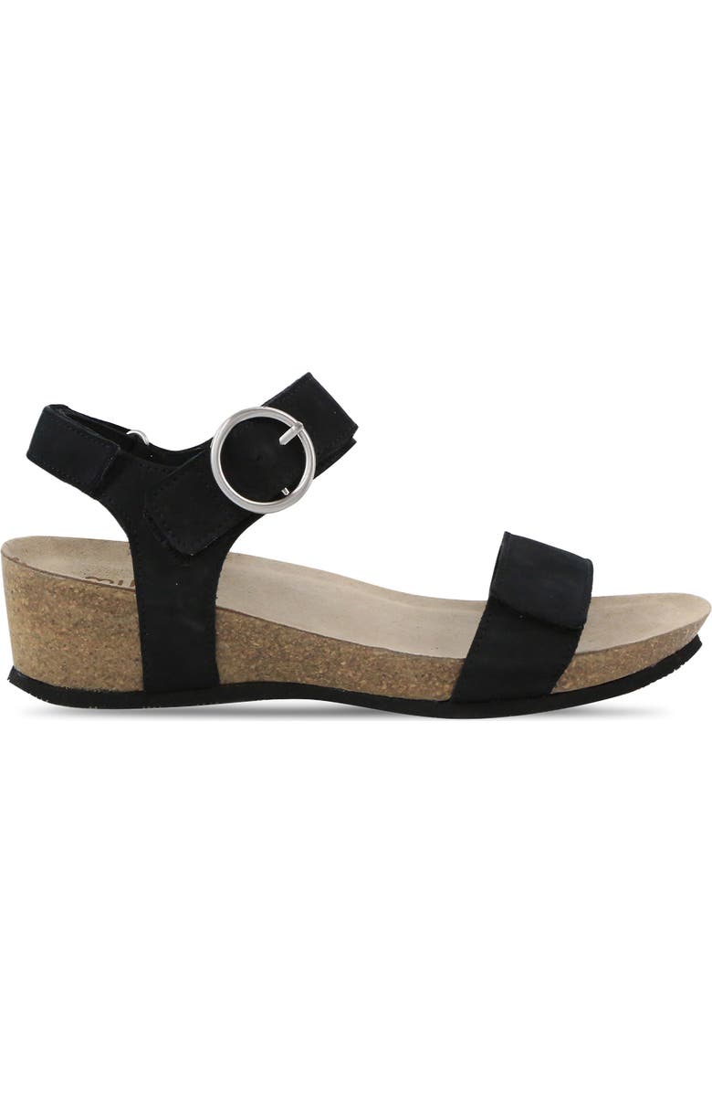 Munro Sintra Wedge Sandal, Alternate, color, Black Nubuck