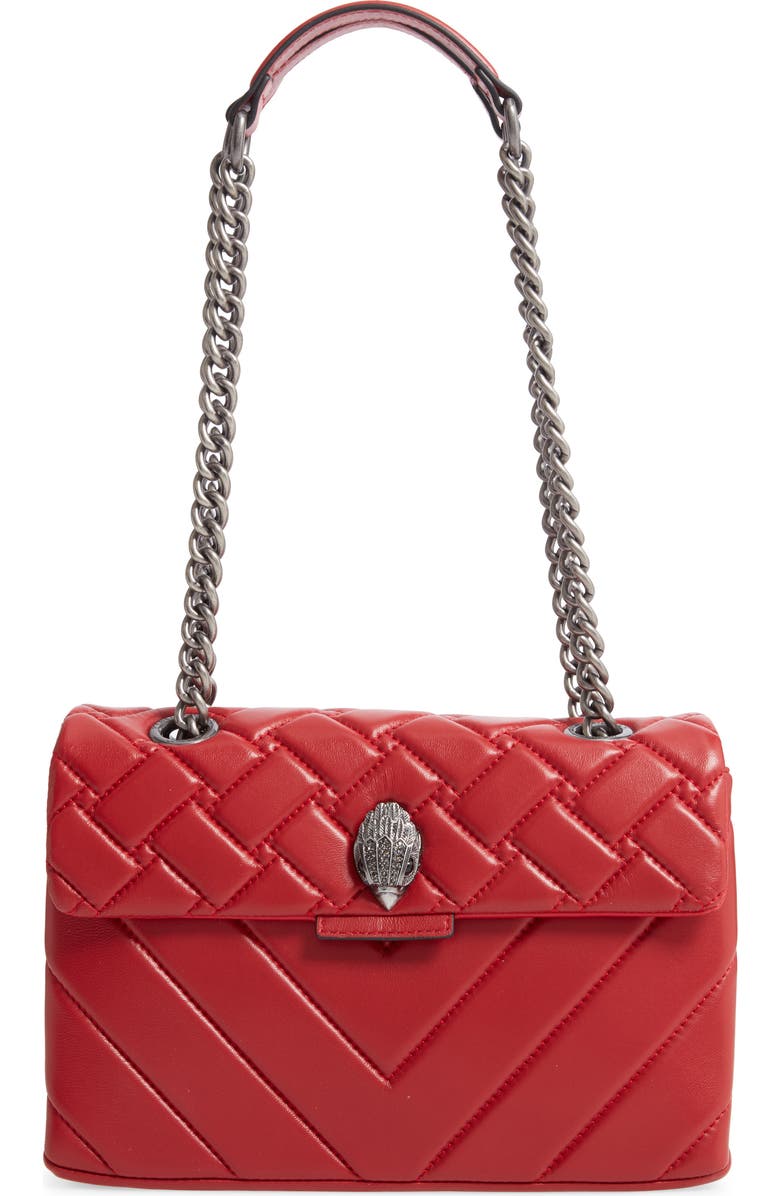 Kurt Geiger London Kensington X Quilted Leather Shoulder Bag, Main, color,