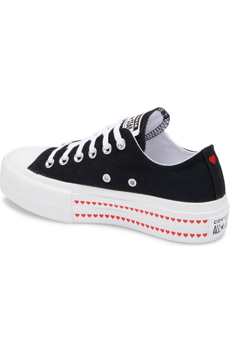 Converse Chuck Taylor<sup>®</sup> All Star<sup>®</sup> Love Fearlessly Platform Sneaker, Alternate, color,