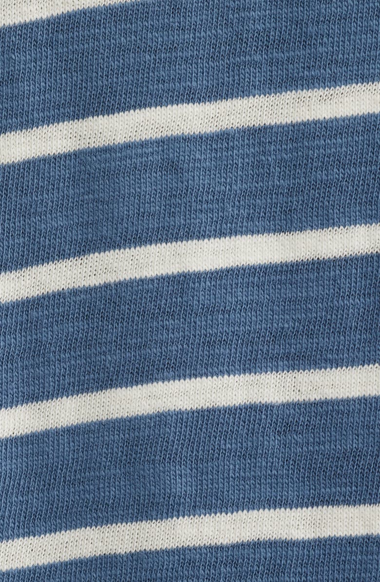 Faherty Sunwashed Slub Organic Cotton Hoodie, Alternate, color, Breaker Blue Breton Stripe
