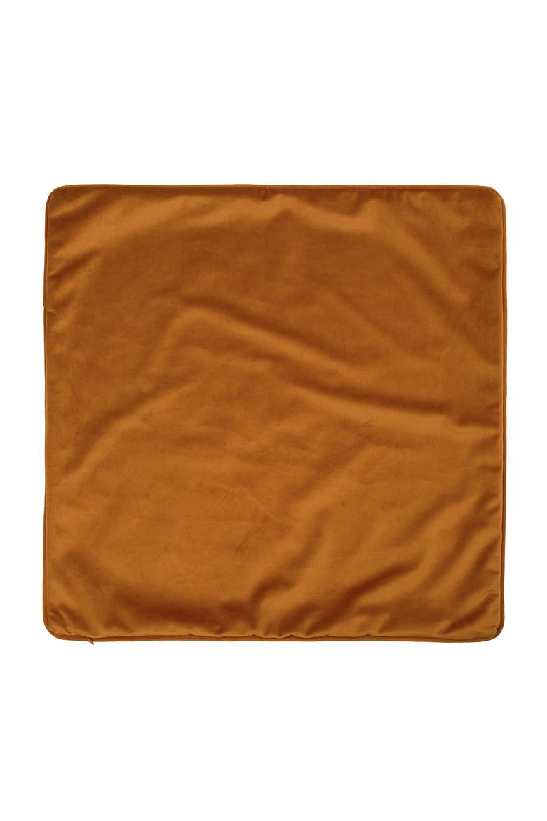 20x20 Faux Burlap Pumpkin Pillow Cover, Alternate, color, Orange