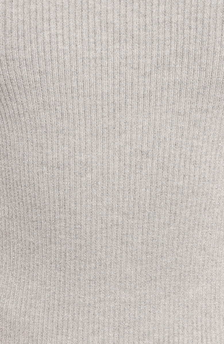 Petal & Pup Axey Ruffle Rib Sweater, Alternate, color, Grey