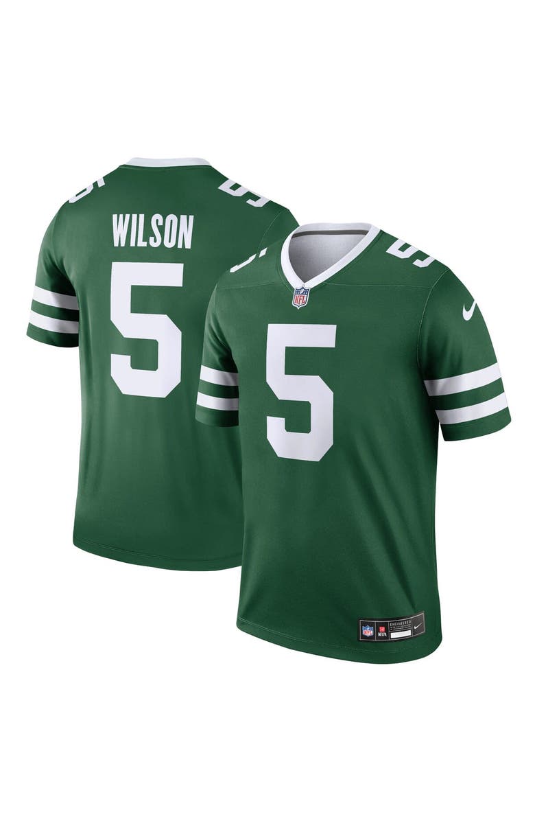 Nike Men's Nike Garrett Wilson Legacy Green New York Jets Legend Player Performance Top, Main, color, Green