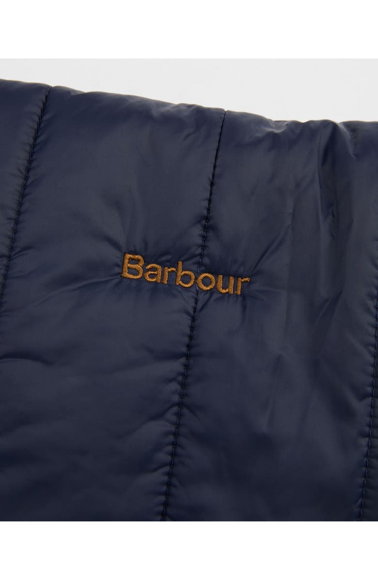 Barbour Brampton Quilted Colorblock Dog Coat, Alternate, color, Red/ Navy