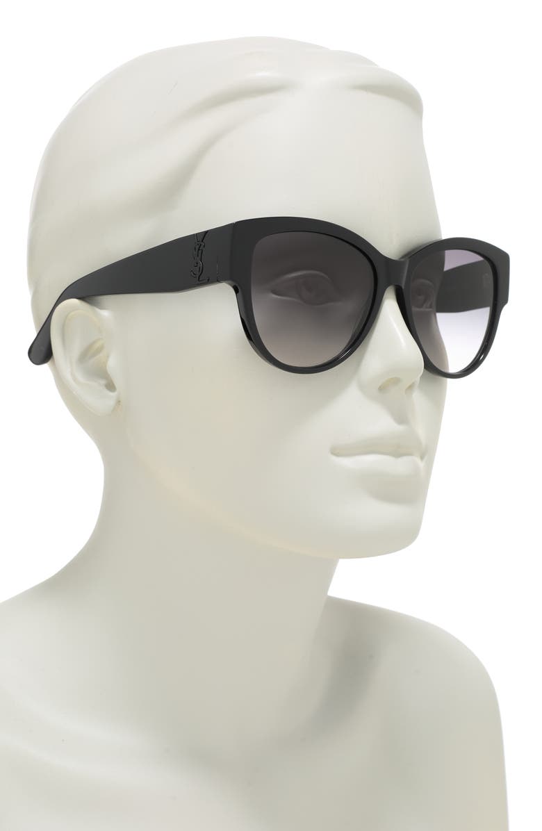 Saint Laurent 55mm Round Sunglasses, Alternate, color,