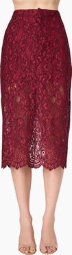 CAMI NYC Osmond Lace Midi Skirt