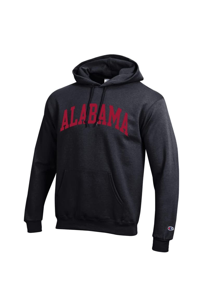 Men's Champion  Black Alabama Crimson Tide Basic Arch Fleece Pullover Hoodie, Alternate, color, Black