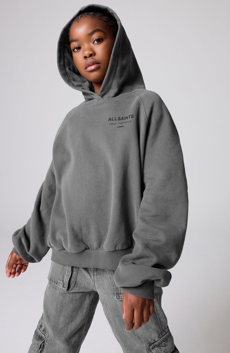 smALLSAINTS by ALLSAINTS Kids' Raglan Graphic Hoodie, Alternate, color, 