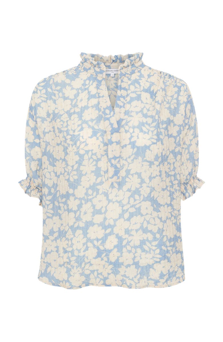 GERARD DAREL Cephise Floral Print Blouse, Alternate, color, Sky Blue