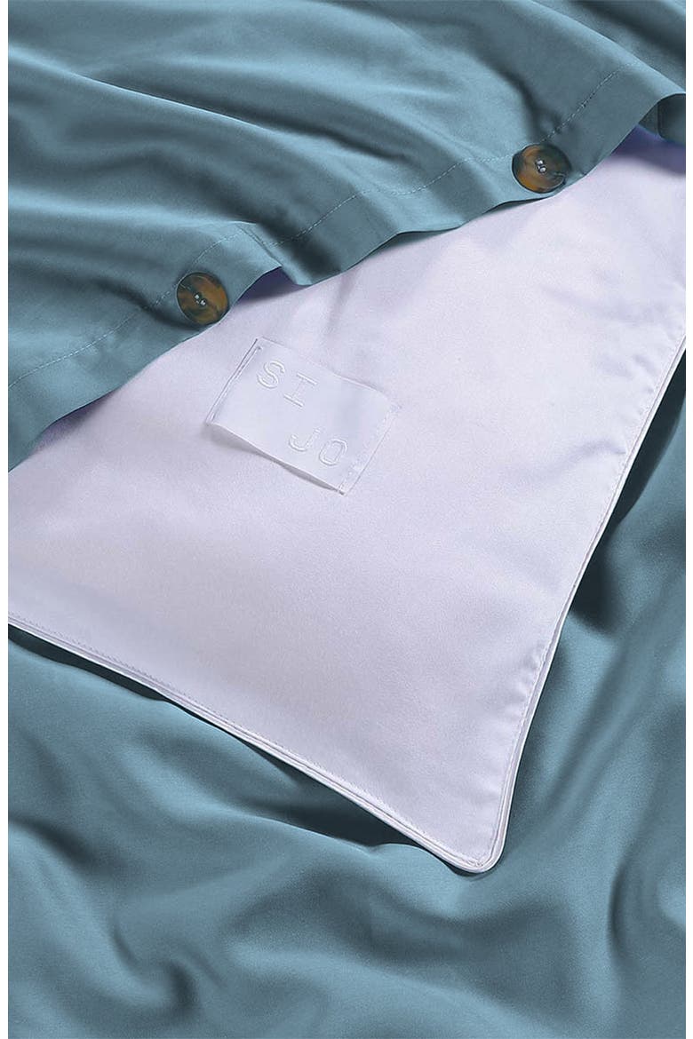 Tencel® Lyocell Duvet Cover, Alternate, color, TEAL