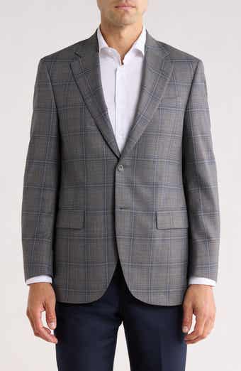 Peter Millar Flynn Classic Fit Plaid Wool Sport Coat