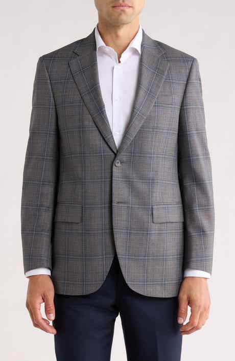 Peter Millar Flynn Classic Fit Plaid Wool Sport Coat