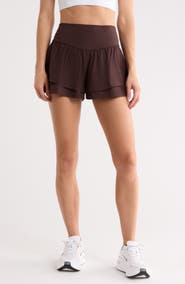 YOGALICIOUS Lightstreme Flirty 2-in-1 Active Shorts