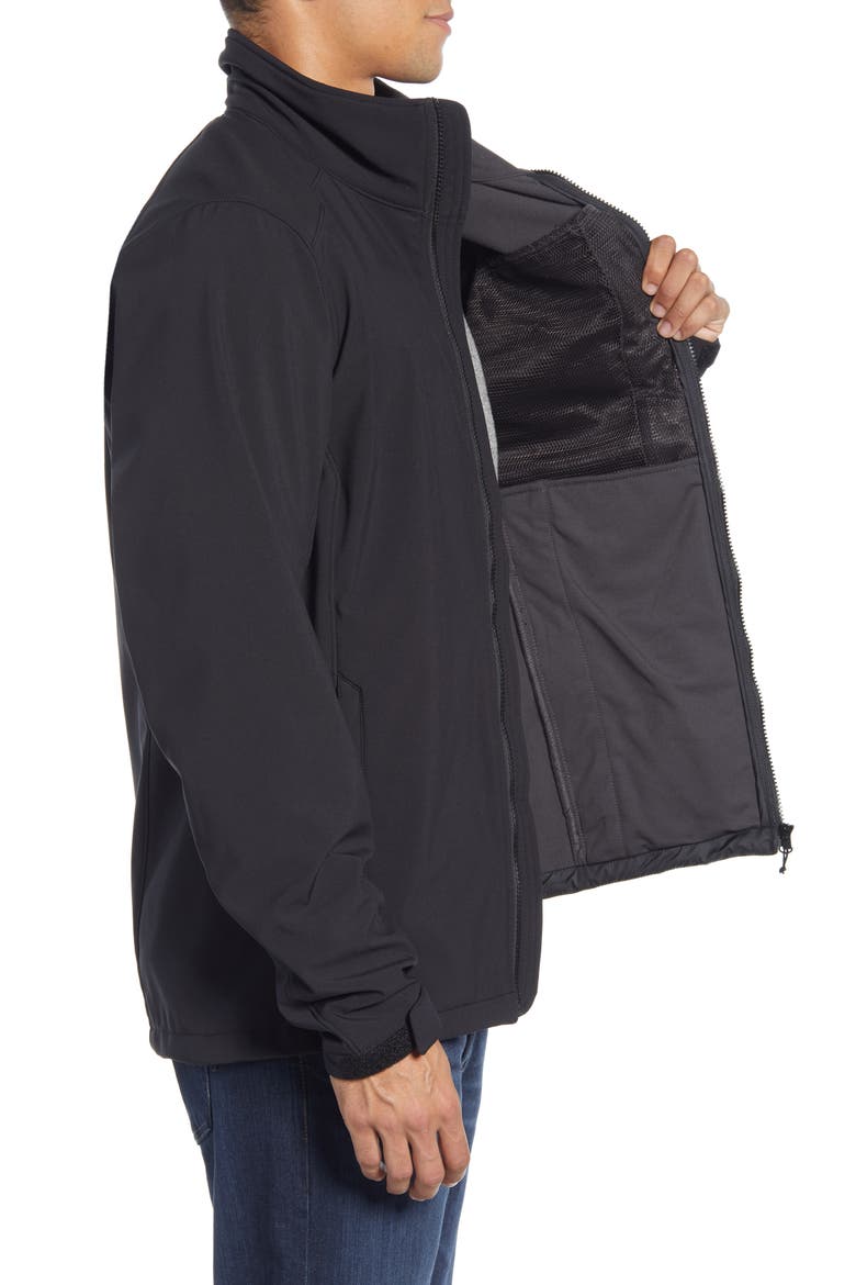 Paramount Water Resistant Softshell Jacket, Alternate, color, BLACK