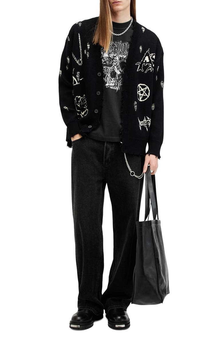 AllSaints Morph Cotton Graphic T-Shirt, Alternate, color,