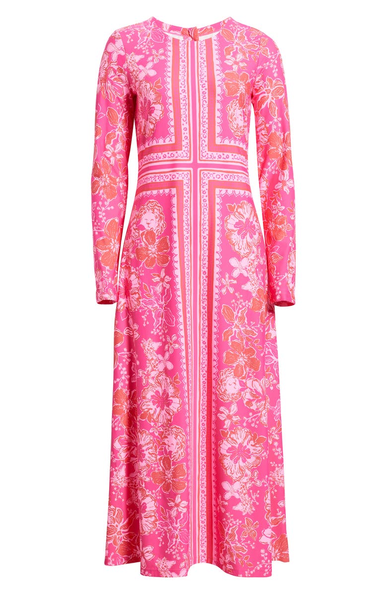 Lilly Pulitzer<sup>®</sup> Zelena UPF 50+ Shift Dress, Alternate, color, Sun Shell Pink Chilly Lilly