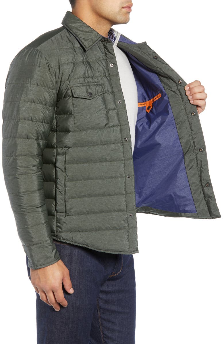 Peter Millar Crown Elite Light Down Shirt Jacket, Alternate, color, 