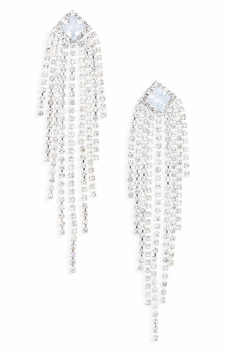 Tasha Crystal Fringe Drop Earrings