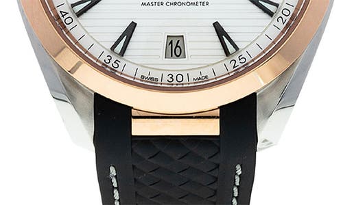 WATCHFINDER & CO. WATCHFINDER & CO. OMEGA PREOWNED 2023 AQUA TERRA 150M GENTS RUBBER STRAP WATCH, 43MM