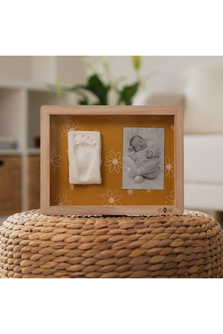 Classic Frame - Baby Handprint & Photo Frame, Newborn Keepsake Gift, Alternate, color, Daisy Ochre