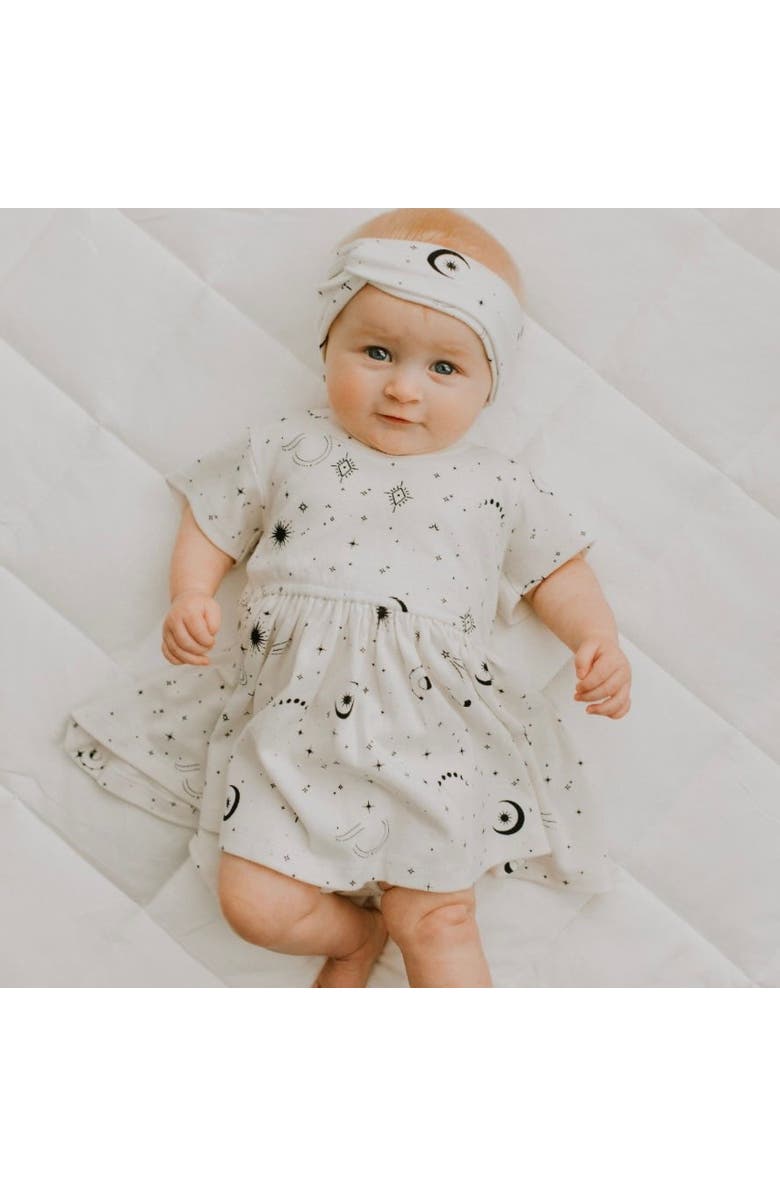 Finn + Emma Organic Twirl Dress I Celestial for Baby or Toddler, Alternate, color, Off White