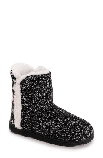 Muk Luks Cheyenne Indoor/outdoor Slipper In Black