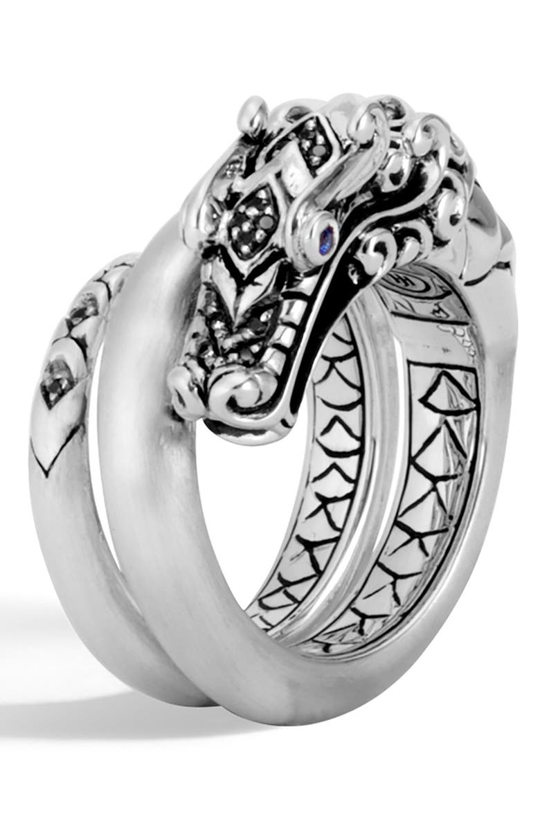 John Hardy Legends Naga Brushed Coil Ring, Main, color,