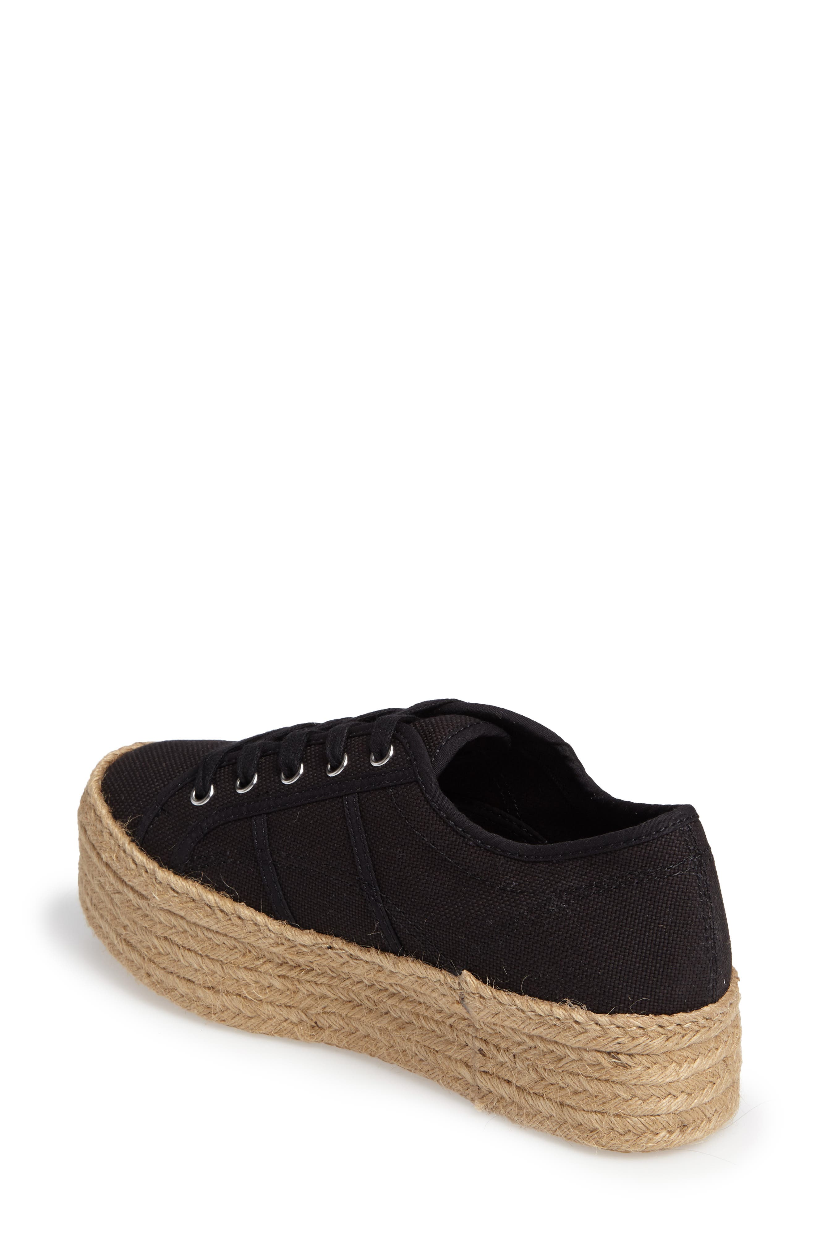 Hampton Platform Sneaker, Alternate, color, BLACK FABRIC