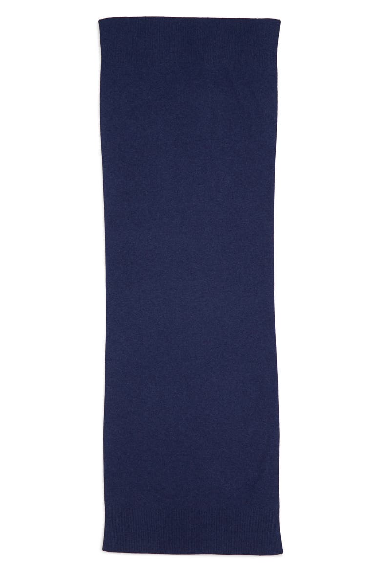 Cashmere Scarf, Alternate, color, BLUE CAPTAIN HEATHER