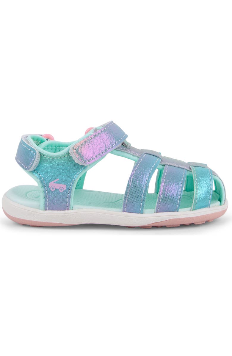 See Kai Run Kids' Paley II Water Friendly Sandal, Alternate, color, Silver Rainbow