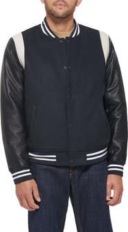 Levi's® Water Resistant Letterman Bomber Jacket
