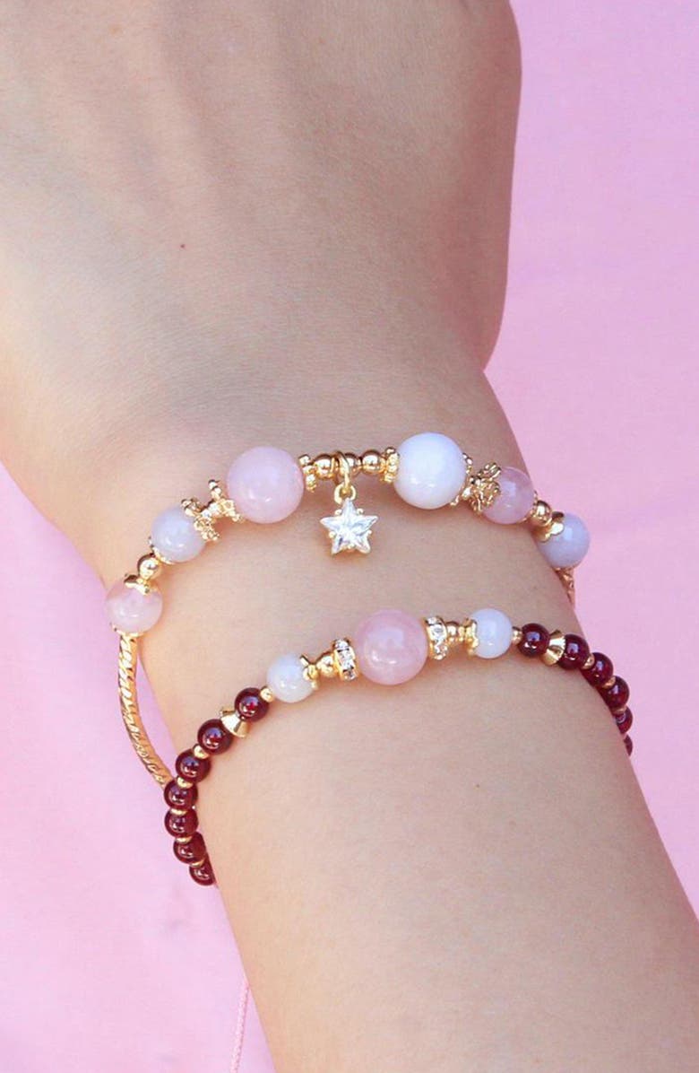 LA MENO Love Is Protection Beaded Bracelet, Alternate, color, 