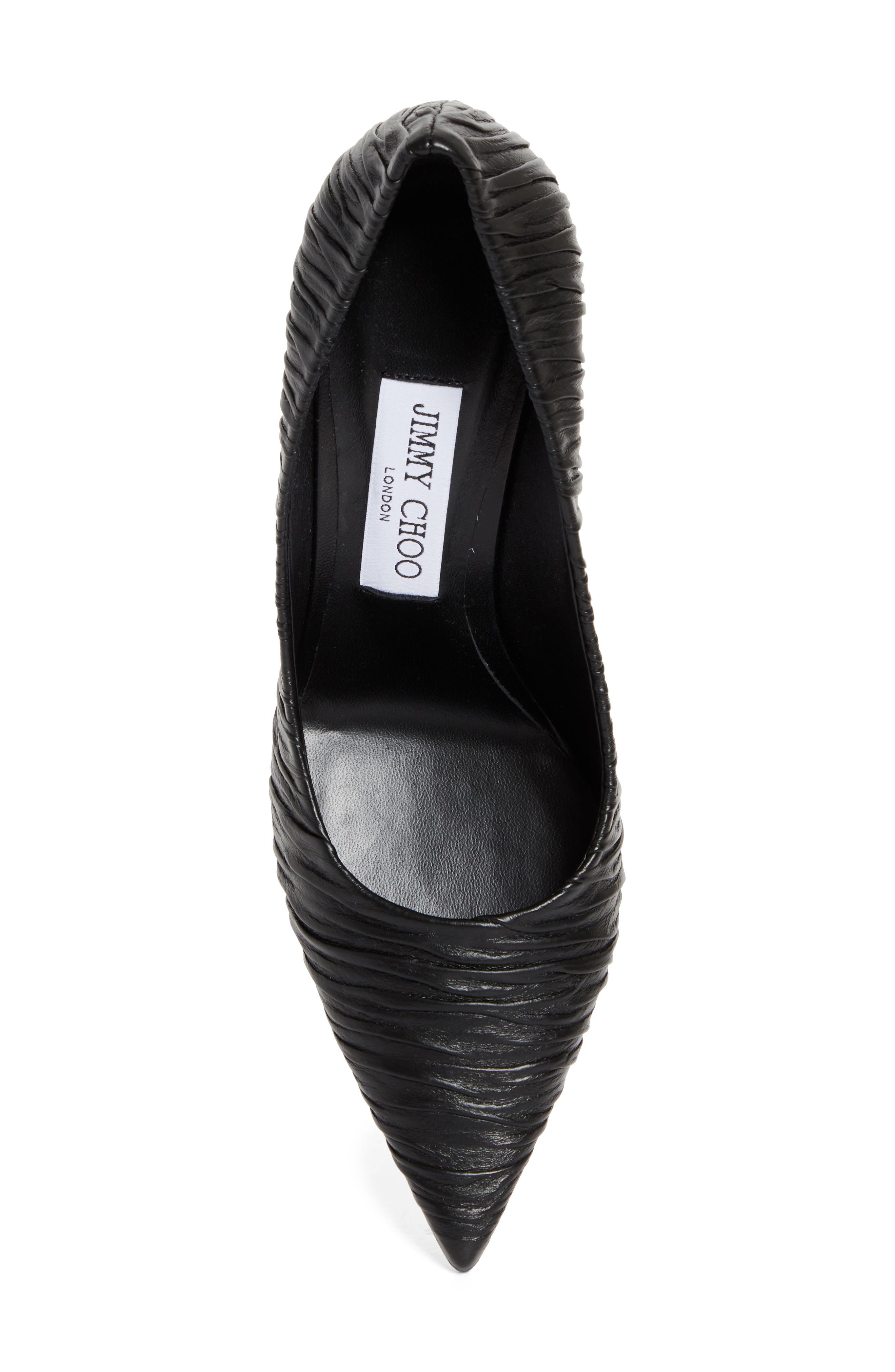 Jimmy Choo Love Ruched Pointed Toe Pump, Alternate, color, 