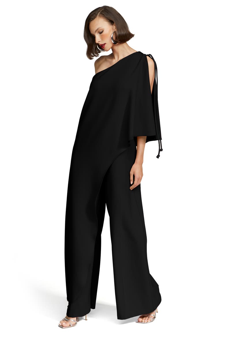 Ignacia One-Shoulder Wide Leg Crepe Jumpsuit (Women) | Nordstrom