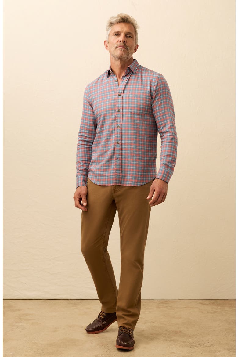 Movement Brushed Button-Up Shirt, Alternate, color, BLUE SIERRA PLAID