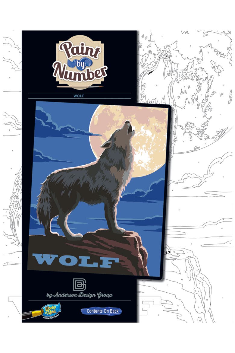 Wolf - Paint by Number, Main, color, Multicolor