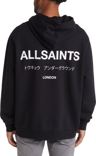 All saints black hoodie online