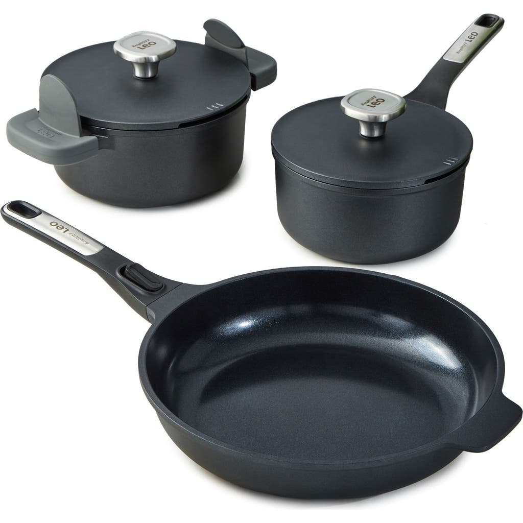 Berghoff Leo Phantom 5-piece Cookware Set In Black