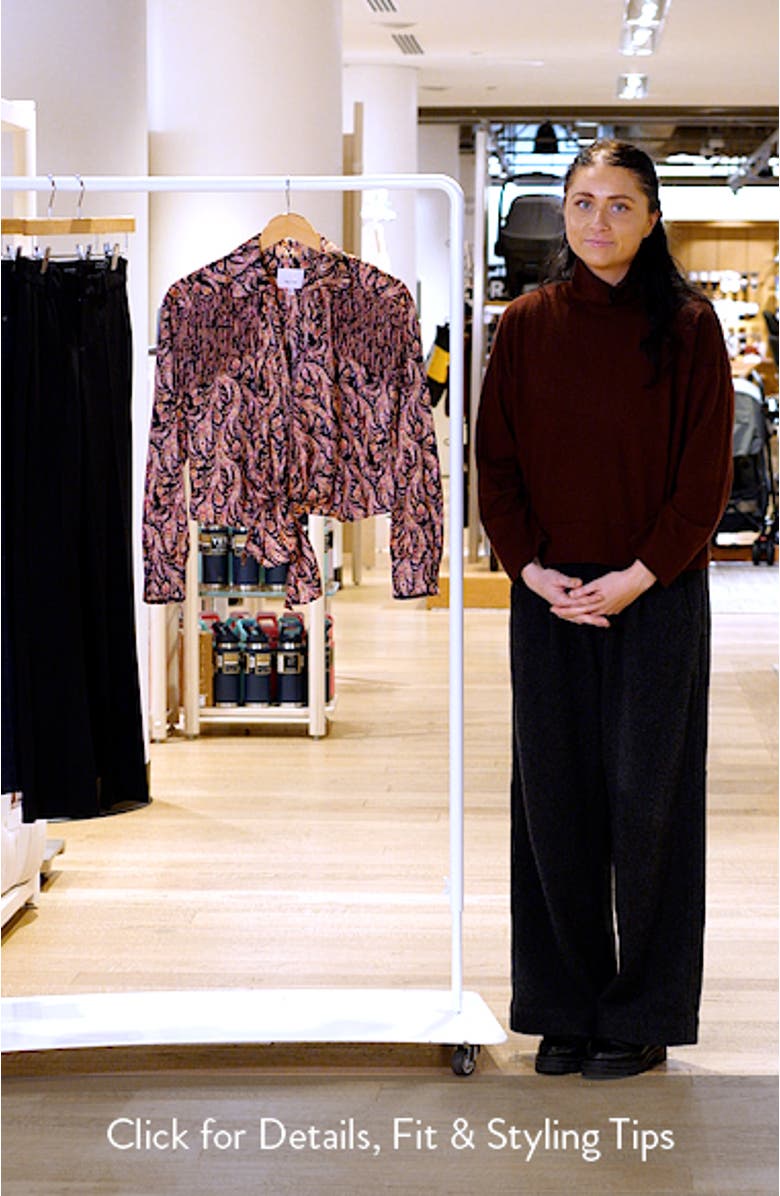 Marianna Paisley Print Woven Shirt, sales video thumbnail