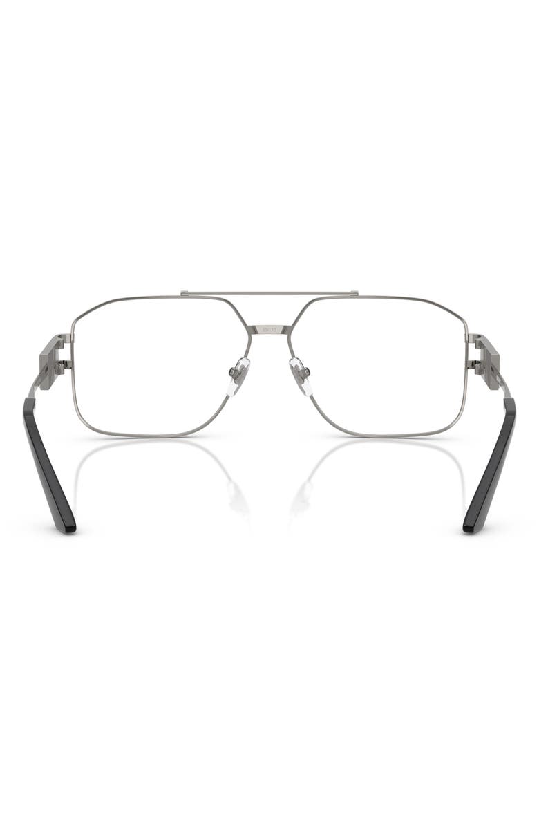 Versace 59mm Pilot Optical Glasses, Alternate, color, Gunmetal