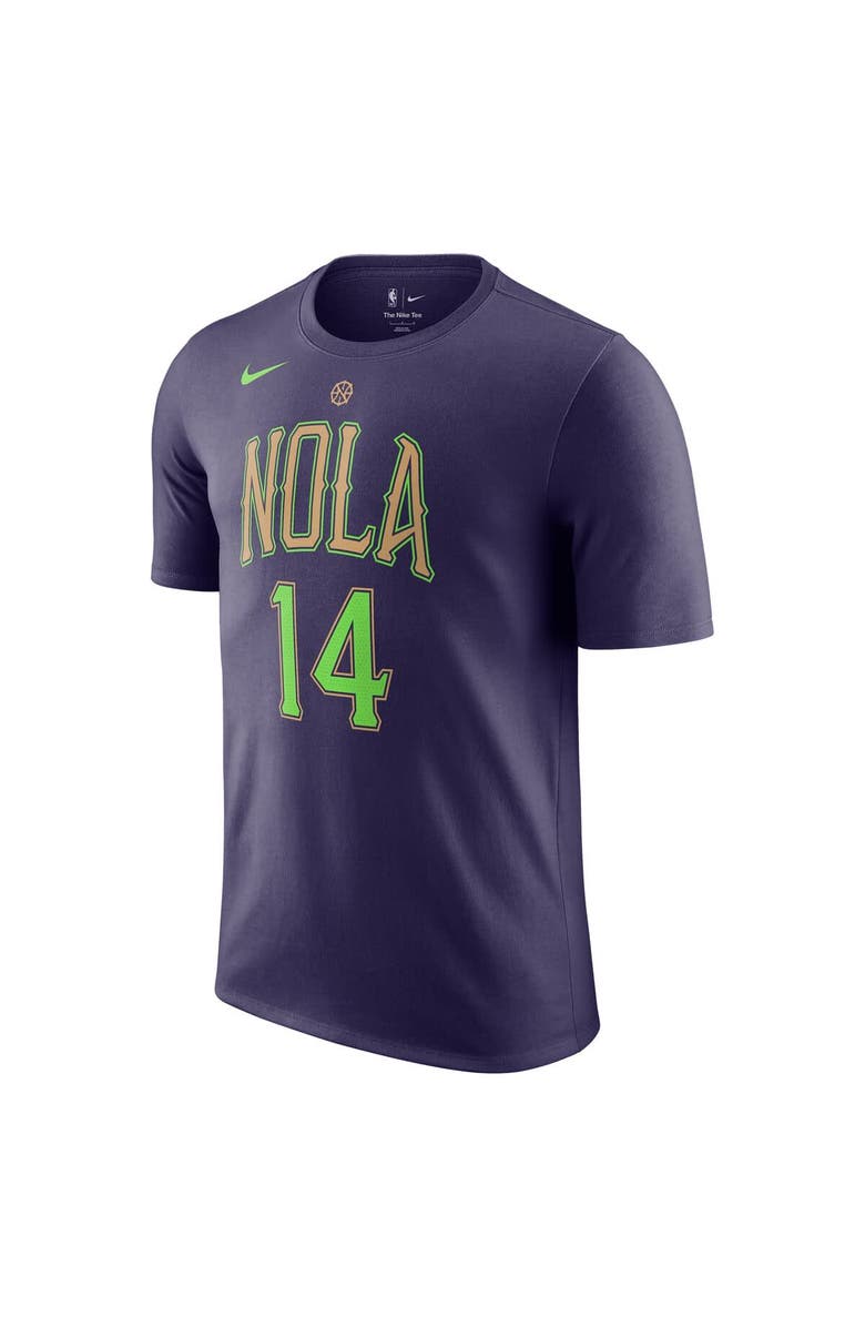 Nike Men's Nike Brandon Ingram Purple New Orleans Pelicans 2024/25 City Edition Name & Number T-Shirt, Alternate, color, 