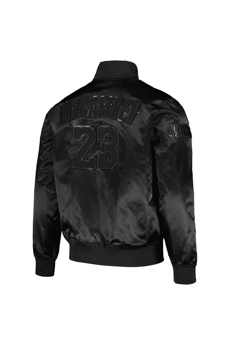 Men's Pro Standard Christian McCaffrey Black San Francisco 49ers Player Full-Snap Jacket, Alternate, color, Black